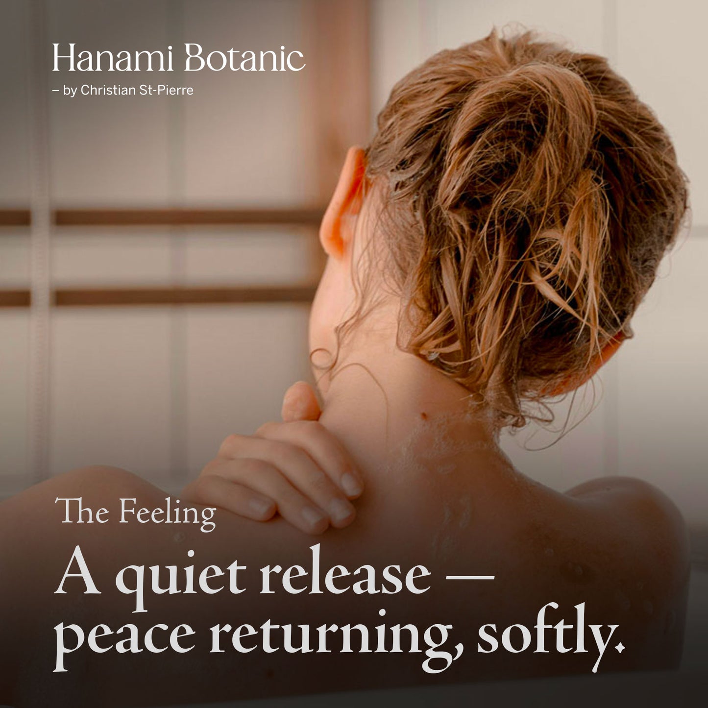 Soothing aromatherapy bath ritual for emotional balance and self-acceptance — a calming self-care moment with natural essential oils.