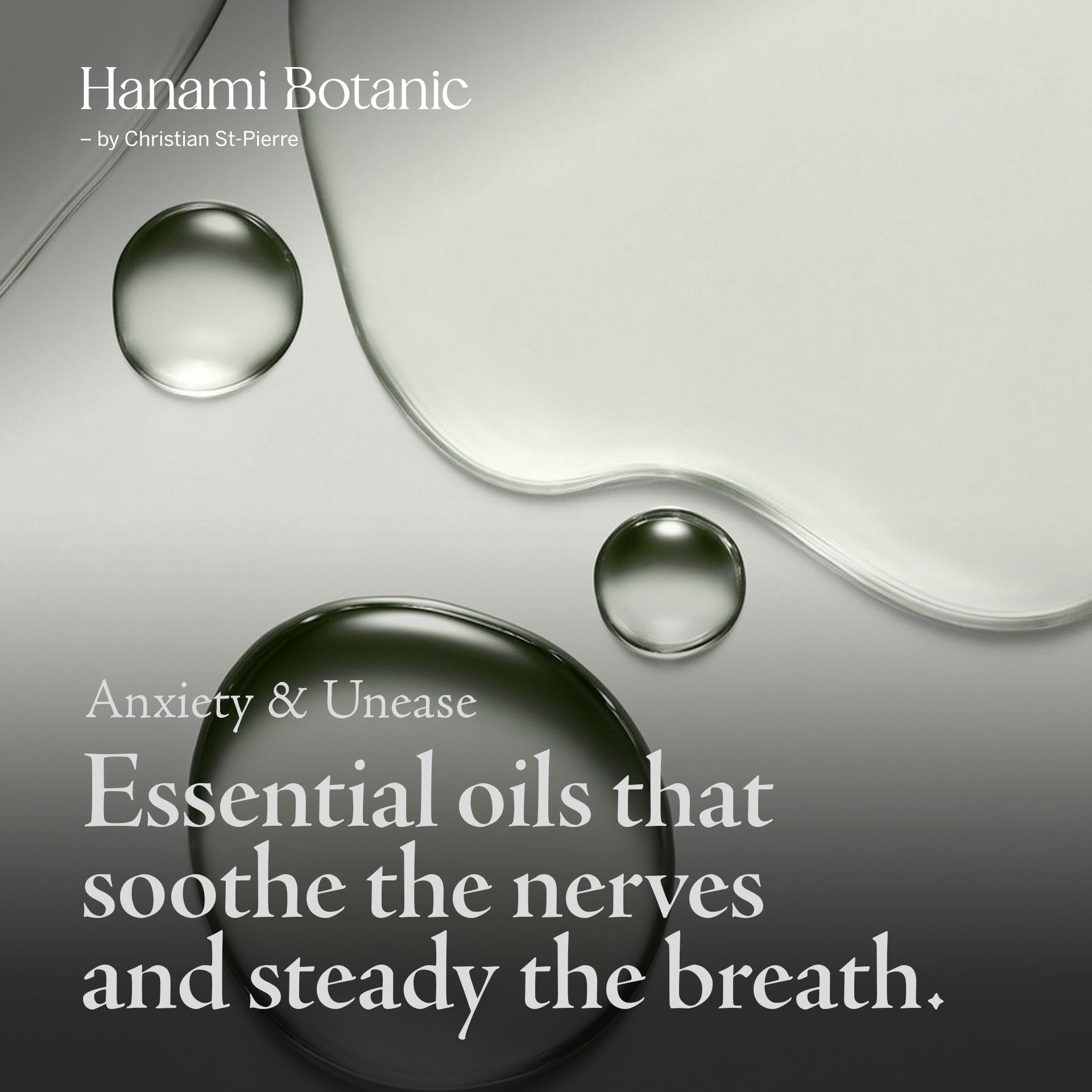 Selection of essential oil bottles with a calm background, symbolizing support during anxiety spikes and panic moments.