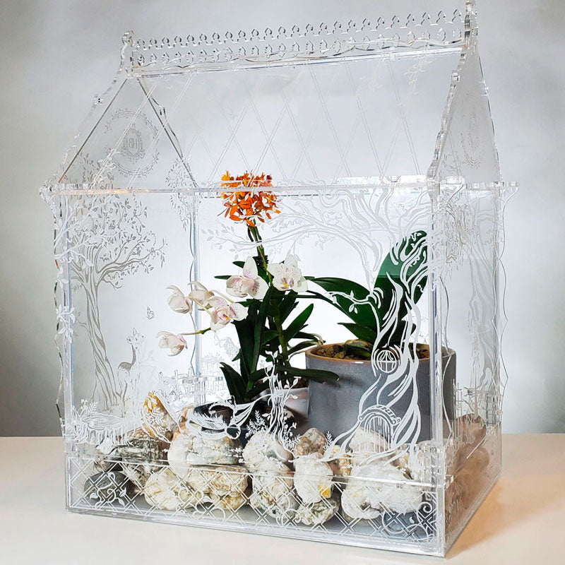 Fairy Tale Scene Terrarium/Wardian Case/Orchidarium