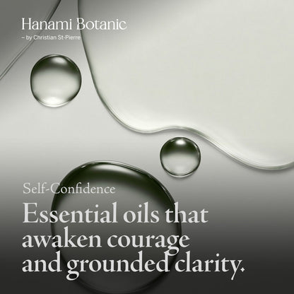 Blend of Ginger, Cardamom, Bergamot, Siberian Spruce, and Amyris essential oils — natural aromatherapy to boost confidence, focus, and emotional balance.