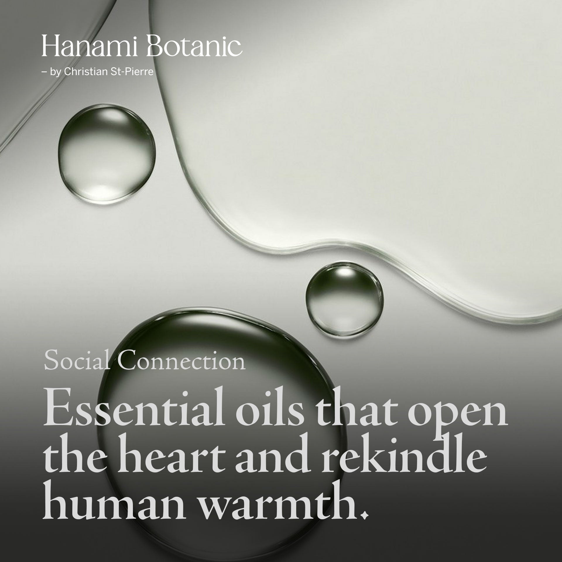 Essential oil bottles on a gentle, welcoming background, symbolizing support for shyness and opening up to new connections.